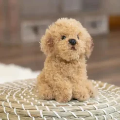 Demdaco - Brinquedo de pelúcia Labradoodle Beanbag, marrom claro Best