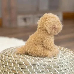 Demdaco - Brinquedo de pelúcia Labradoodle Beanbag, marrom claro Best