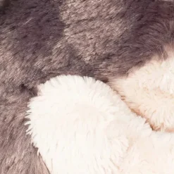 Demdaco - Brinquedo de pelúcia infantil pequeno lobo cinza prateado Fashion