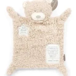 Demdaco - Cobertor de pelúcia de poliéster Fuzzy Brown Bear Sweet Dreams Hot