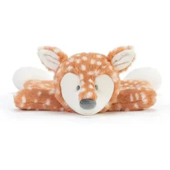 Demdaco - Cozies Fiona Fawn Tan e Branco, Cobertor de chocalho aconchegante para segurança de bichos de pelúcia Discount