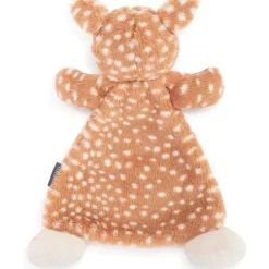 Demdaco - Cozies Fiona Fawn Tan e Branco, Cobertor de chocalho aconchegante para segurança de bichos de pelúcia Discount
