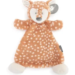 Demdaco - Cozies Fiona Fawn Tan e Branco, Cobertor de chocalho aconchegante para segurança de bichos de pelúcia Discount