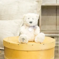 Demdaco - Nat e Jules O Urso de Oração do Senhor com Fita, Cruzado Bicho de Pelúcia Infantil Sale