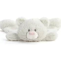 Demdaco - Pedra de nascimento turmalina colorida e cinza, bicho de pelúcia cobertorzinho urso outubro Clearance