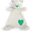 Demdaco - Pedra de nascimento cor verde esmeralda e cinza, cobertorzinho de pelúcia urso maio Best