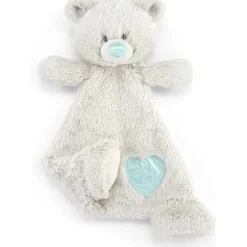 Demdaco - Pedra de nascimento cor água-marinha e cinza, cobertor de pelúcia de urso março New