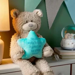 Demdaco - Twinkle Twinkle Tan e Blue, Canção de Ninar Musical Urso de Pelúcia Online