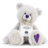Demdaco - Urso de pelúcia de fevereiro Birthstone Fashion