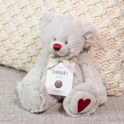 Demdaco - Urso de pelúcia de janeiro Birthstone Hot