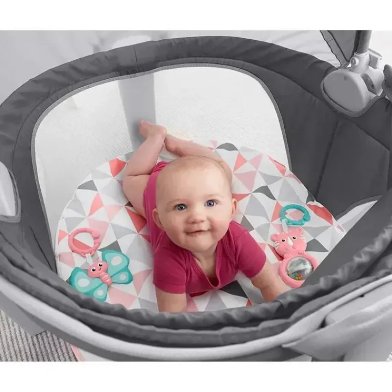 domo_para_bebs_em_movimen_SKUDrjaKzV5_2.webp Fisher-Price Domo para bebês em movimento da Fisher Price, espaço de recreação para bebês e local para cochilar, moinho de vento rosado Clearance