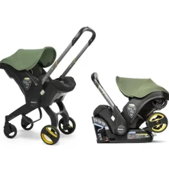 Doona - Assento de carro infantil com base e carrinho, verde deserto Hot