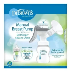 Dr. Brown's Dr. Brown - Bomba tira-leite manual com escudo de silicone Softshape Discount