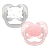 Dr. Brown's Dr. Brown - Chupetas 2Pk Advantage, Estágio 1, Estrelas Rosa Hot