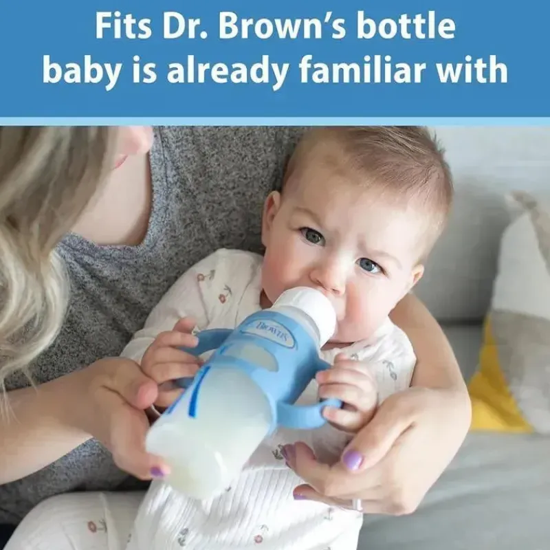 dr_brown__garrafa_com_bic_SKUHJVhlfxx_4.webp Dr. Brown's Dr Brown - Garrafa com bico estreito Milestones, alças fáceis de segurar, 8 onças, cru, 1 pacote, 6 m + New