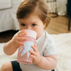 Dr. Brown's Dr Brown - Milestones Cheers 360 Transition Sippy Cup, Pink Leopard e Red Lemur, 10 onças, 2 unidades New