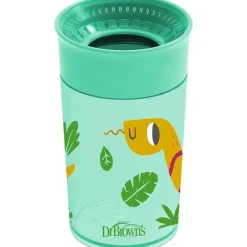 Dr. Brown's Dr Brown - Milestones Cheers 360 Transition Sippy Cup, jacaré azul e cobra turquesa, 10 onças, pacote com 2 Online