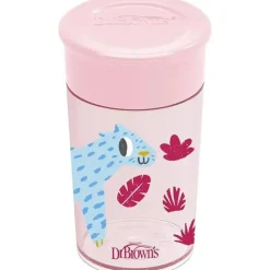 Dr. Brown's Dr Brown - Milestones Cheers 360 Transition Sippy Cup, Pink Leopard, 10 onças Best