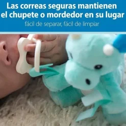 Dr. Brown's Dr Brown - Porta-chupeta e mordedor Baby Lovey, girafa com HappyPaci verde, 0-6m Outlet