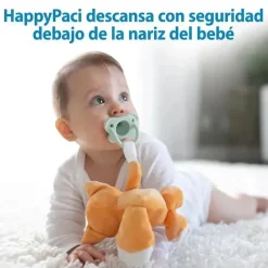 Dr. Brown's Dr Brown - Porta-chupeta e mordedor Baby Lovey, girafa com HappyPaci verde, 0-6m Outlet