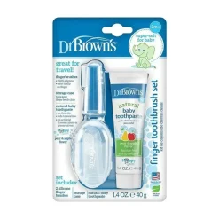 Dr. Brown's Dr. Brown's - 2 unidades de escova de dedo de silicone com pasta de dente Online