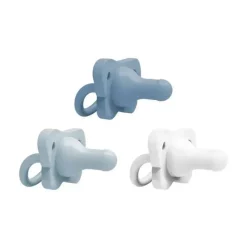 Dr. Brown's Dr. Brown's - 3 unidades Happypaci chupeta de silicone de peça única, azul Best