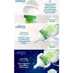 Dr. Brown's Dr. Brown's - Opções de 3 unidades de 5 onças + garrafas de boca larga Online