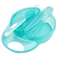 Dr. Brown's Dr. Brown's Travel Fresh Tigela E Colher, 1 Pacote, Turquesa New