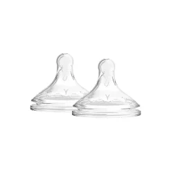 Dr. Brown's Dr. Brown's Y-Cut Natural Silicone Bico Gola Larga, 2 Pacotes New