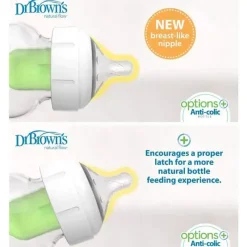 Dr. Brown's Dr. Brown's Y-Cut Natural Silicone Bico Gola Larga, 2 Pacotes New