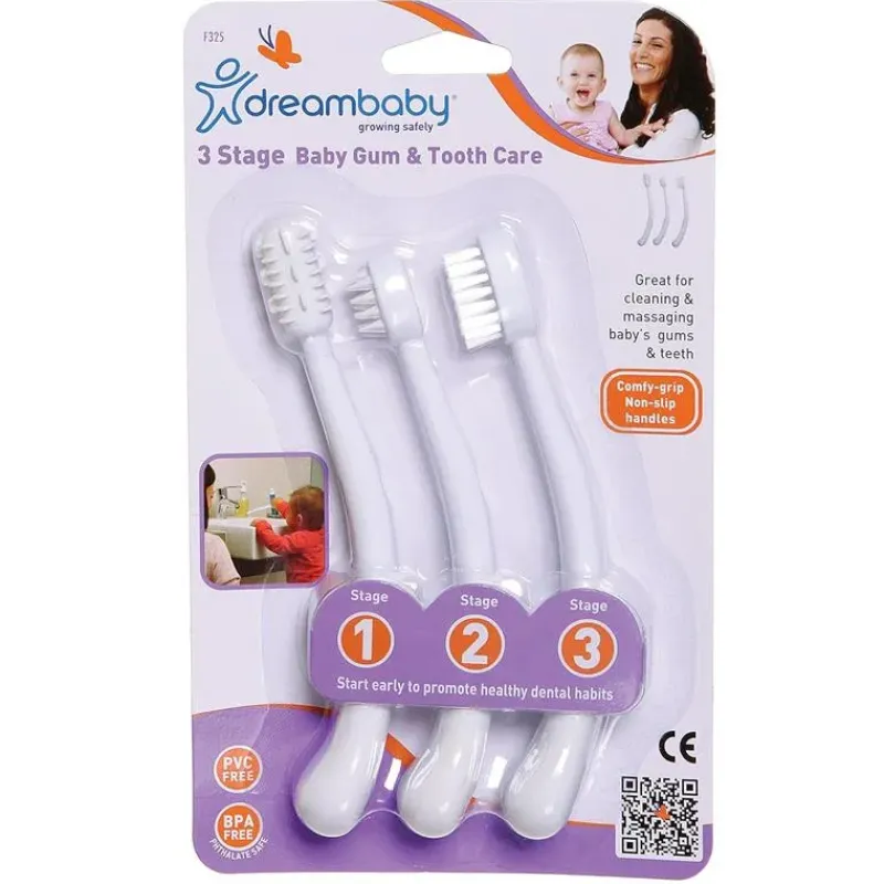 dreambaby___stage_baby_gu_SKUCcQZ1tHW_0.webp Dreambaby - 3 Stage Baby Gum & Tooth Care, White Best