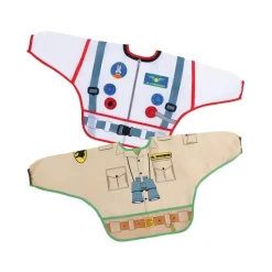 Dreambaby - Character Toddler Bib W/ Sleeves 2-Pk, Astronaut/Zookeeper Outlet