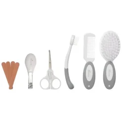 Dreambaby - Kit essencial de higiene para bebês e conjunto de cuidados de saúde, pacote com 10, cinza Hot