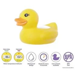 Dreambaby - Monitor de segurança de temperatura de brinquedo flutuante, pato amarelo Clearance