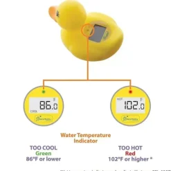 Dreambaby - Monitor de segurança de temperatura de brinquedo flutuante, pato amarelo Clearance