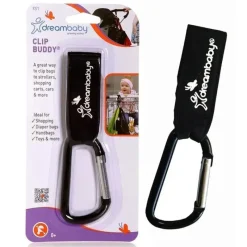Dreambaby - Mosquetão de gancho para carrinho Clip Buddy Hot