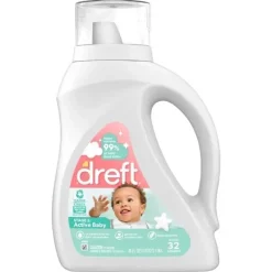 Tender Kisses Dreft - Detergente líquido para roupas para bebês recém-nascidos - 32 cargas Best