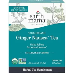 Earth Mama - Chá Orgânico de Gengibre para Náusea Hot