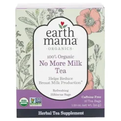 Earth Mama - Saquinhos de chá orgânico No More Milk para desmame do leite materno Hot