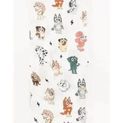 Ellie Sue - Cobertor de musselina de bambu Blue Dog & Friends New