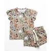 Ellie Sue - Conjunto de salão de gangue redondo de bambu para meninas New