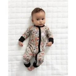 Ellie Sue – Macacão com zíper de bambu para bebês Hot