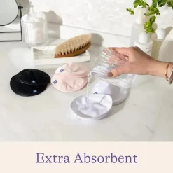 Lansinoh Emerson Healthcare - Almofadas de enfermagem reutilizáveis ​​, 8 almofadas de enfermagem absorventes, almofadas rosa e pretas Discount