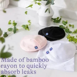 Lansinoh Emerson Healthcare - Almofadas de enfermagem reutilizáveis ​​, 8 almofadas de enfermagem absorventes, almofadas rosa e pretas Discount