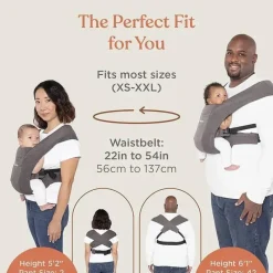 Ergobaby - Embrace Baby Carrier Soft Air Mesh, Soft Grey Sale