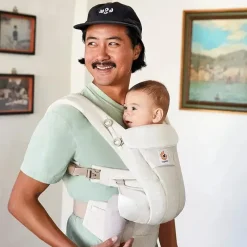 Ergobaby - Omni Dream Carry Positions All Carry Positions SoftTouch Cotton Baby Carrier, Natural Dots Outlet