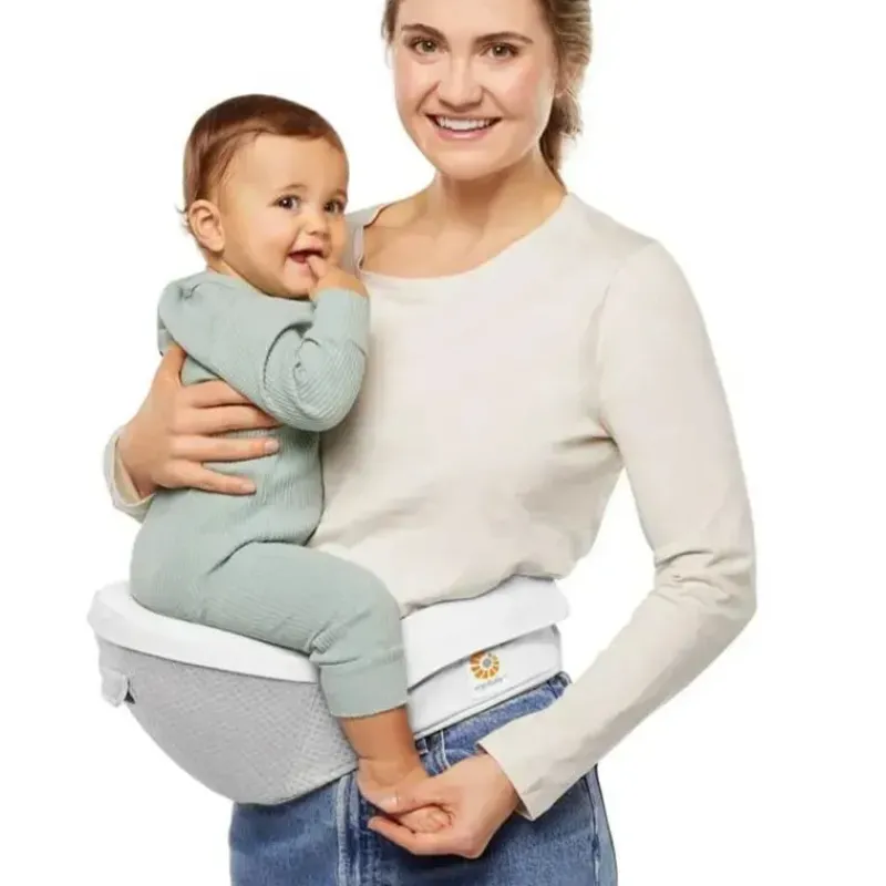 ergobaby__portabebs_alta__SKUd3Ssed5X_3.webp Ergobaby - Porta-bebês Alta Assento Quadril, Cinza Pérola Fashion