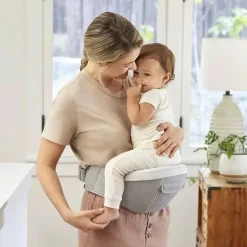 Ergobaby - Porta-bebês Alta Assento Quadril, Cinza Pérola Fashion