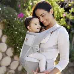 Ergobaby - Porta-bebês Alta Assento Quadril, Cinza Pérola Fashion