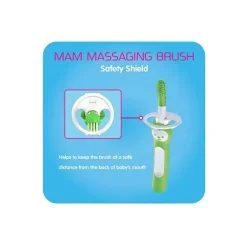 Mam Escova de dentes massageadora 3+ meses, limpador de gengiva e massageador - rosa Best